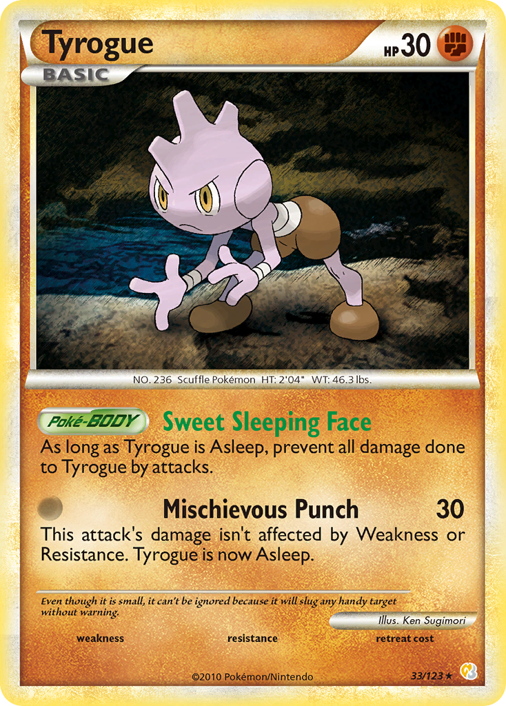 Tyrogue (33/123) [HeartGold & SoulSilver: Base Set] - Card Brawlers | Quebec | Canada | Yu-Gi-Oh!