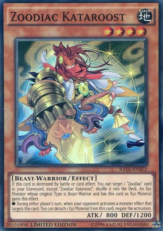 Zoodiac Kataroost [RATE-ENSE3] Super Rare - Yu-Gi-Oh! - Card Brawlers | Quebec | Canada |