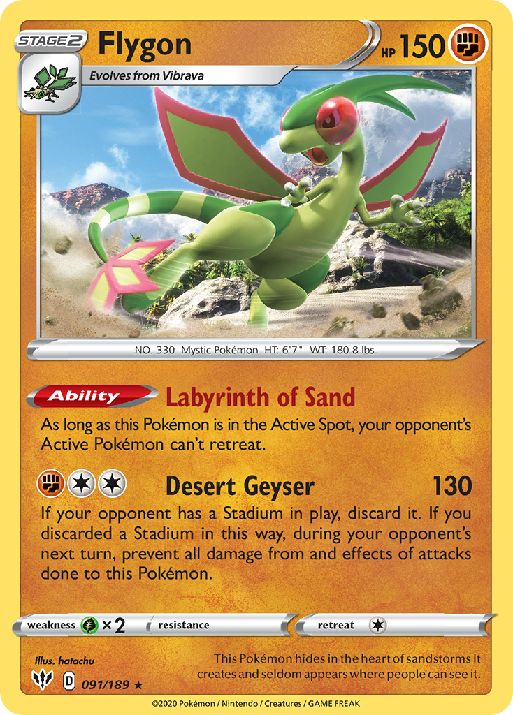 Flygon (091/189) [Sword & Shield: Darkness Ablaze] - Card Brawlers | Quebec | Canada | Yu-Gi-Oh!