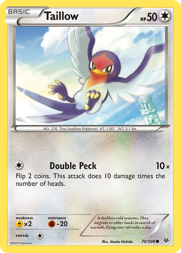 Taillow (70/108) [XY: Roaring Skies] - Card Brawlers | Quebec | Canada | Yu-Gi-Oh!