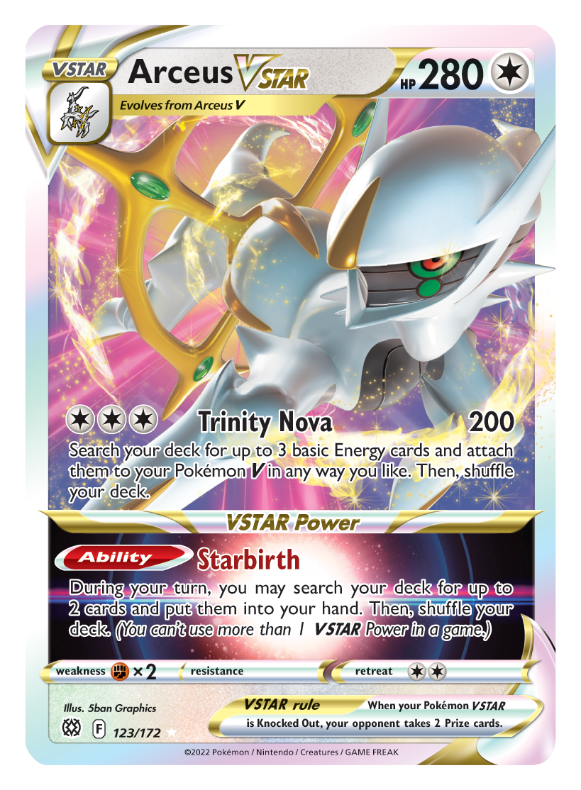 Arceus VSTAR (123/172) [Sword & Shield: Brilliant Stars] - Card Brawlers | Quebec | Canada | Yu-Gi-Oh!