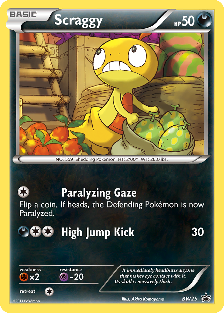Scraggy (BW25) [Black & White: Black Star Promos] - Card Brawlers | Quebec | Canada | Yu-Gi-Oh!