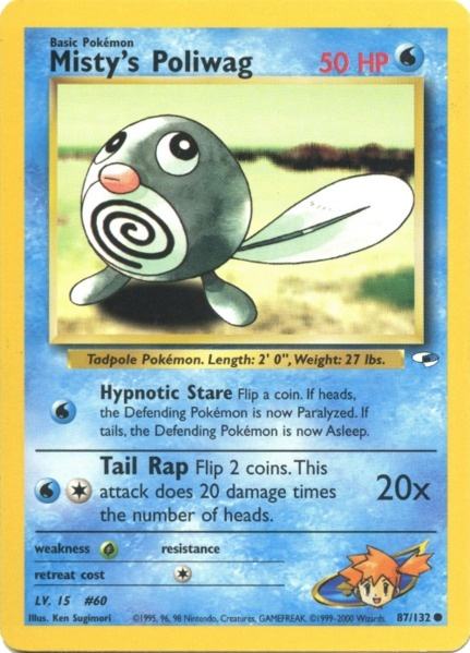 Misty's Poliwag (87/132) [Gym Heroes Unlimited] - Card Brawlers | Quebec | Canada | Yu-Gi-Oh!