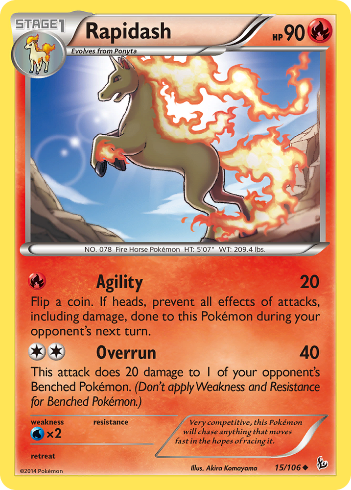 Rapidash (15/106) [XY: Flashfire] - Card Brawlers | Quebec | Canada | Yu-Gi-Oh!