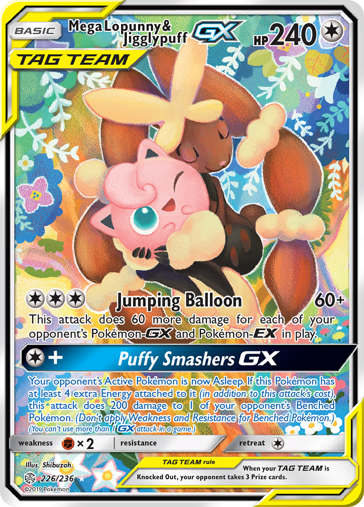 Mega Lopunny & Jigglypuff GX (226/236) [Sun & Moon: Cosmic Eclipse] - Card Brawlers | Quebec | Canada | Yu-Gi-Oh!