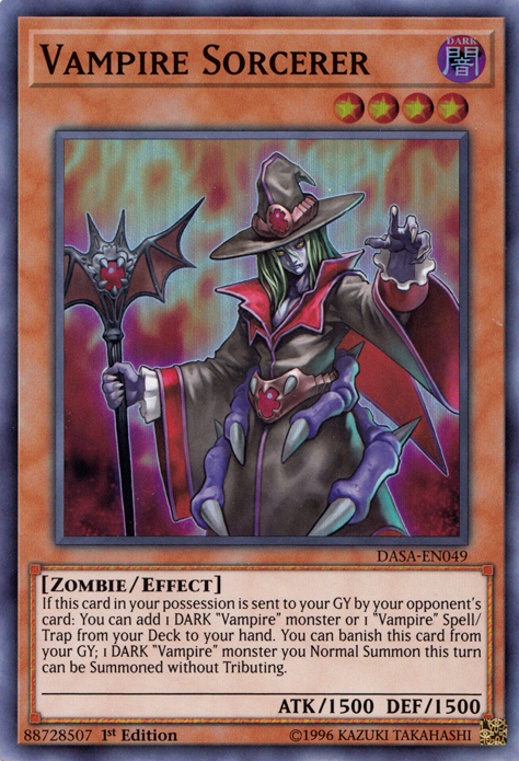 Vampire Sorcerer [DASA-EN049] Super Rare - Card Brawlers | Quebec | Canada | Yu-Gi-Oh!