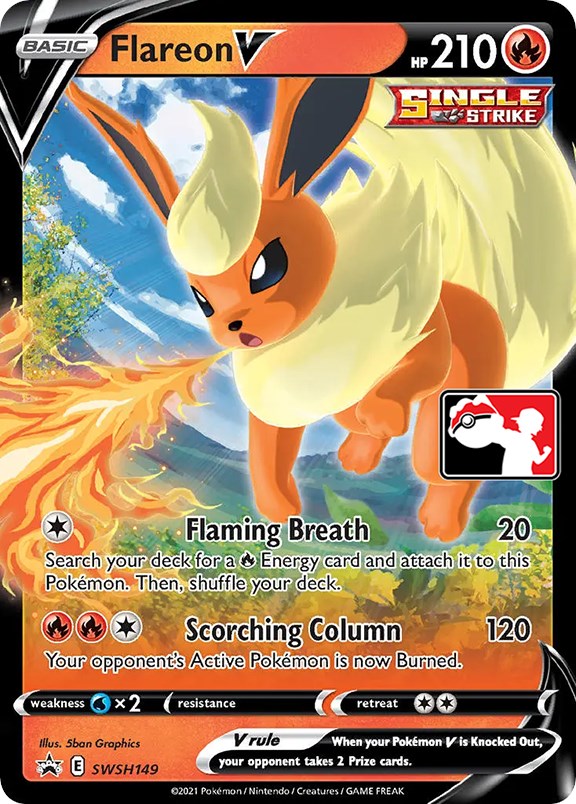 Flareon V (SWSH149) [Prize Pack Series One] - Card Brawlers | Quebec | Canada | Yu-Gi-Oh!