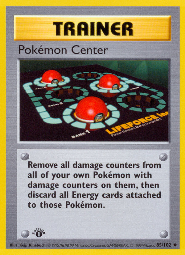 Pokemon Center (85/102) (Shadowless) [Base Set 1st Edition] - Card Brawlers | Quebec | Canada | Yu-Gi-Oh!