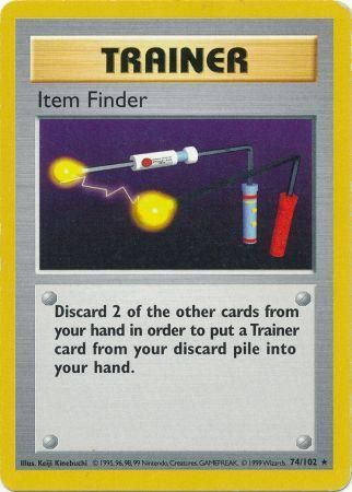 Item Finder (74/102) [Base Set Shadowless Unlimited] - Card Brawlers | Quebec | Canada | Yu-Gi-Oh!