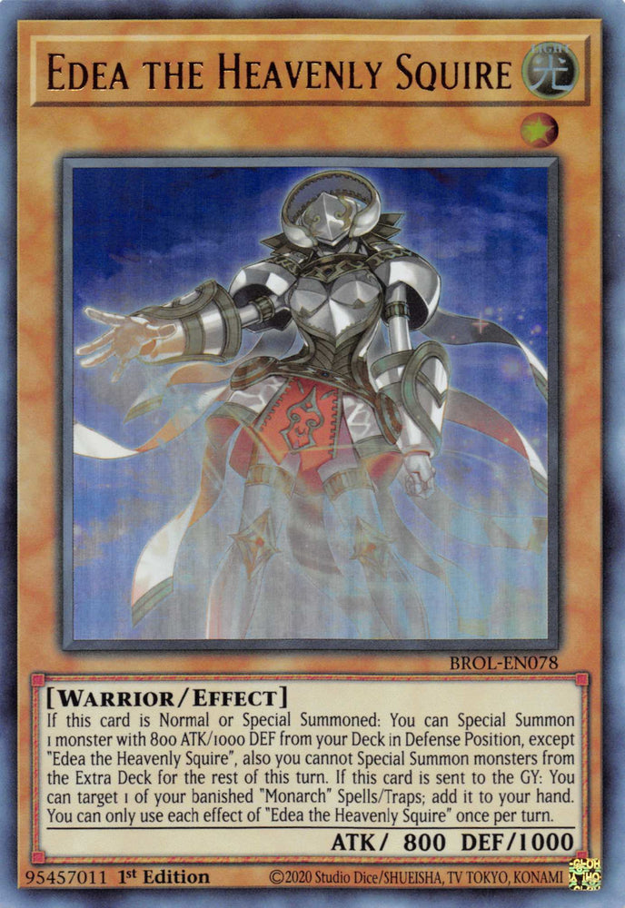 Edea the Heavenly Squire [BROL-EN078] Ultra Rare - Card Brawlers | Quebec | Canada | Yu-Gi-Oh!