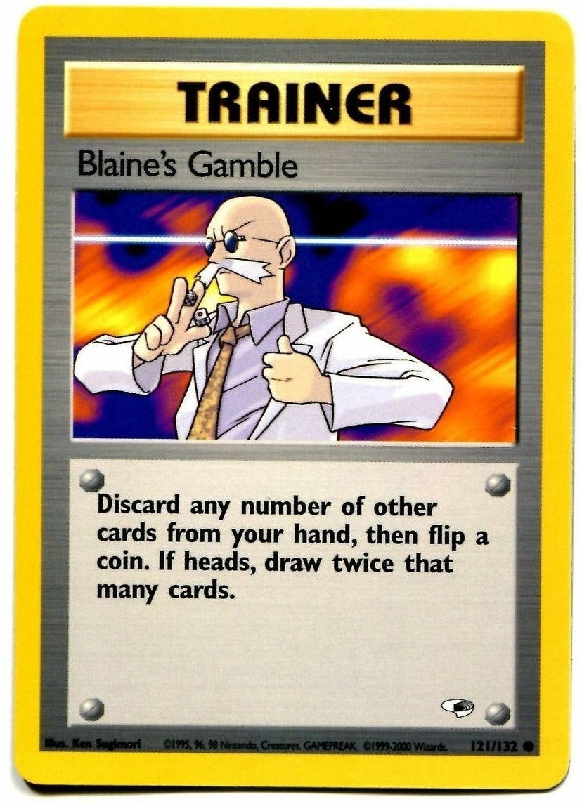 Blaine's Gamble (121/132) [Gym Heroes Unlimited] - Card Brawlers | Quebec | Canada | Yu-Gi-Oh!