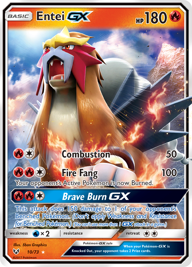 Entei GX (10/73) [Sun & Moon: Shining Legends] - Card Brawlers | Quebec | Canada | Yu-Gi-Oh!