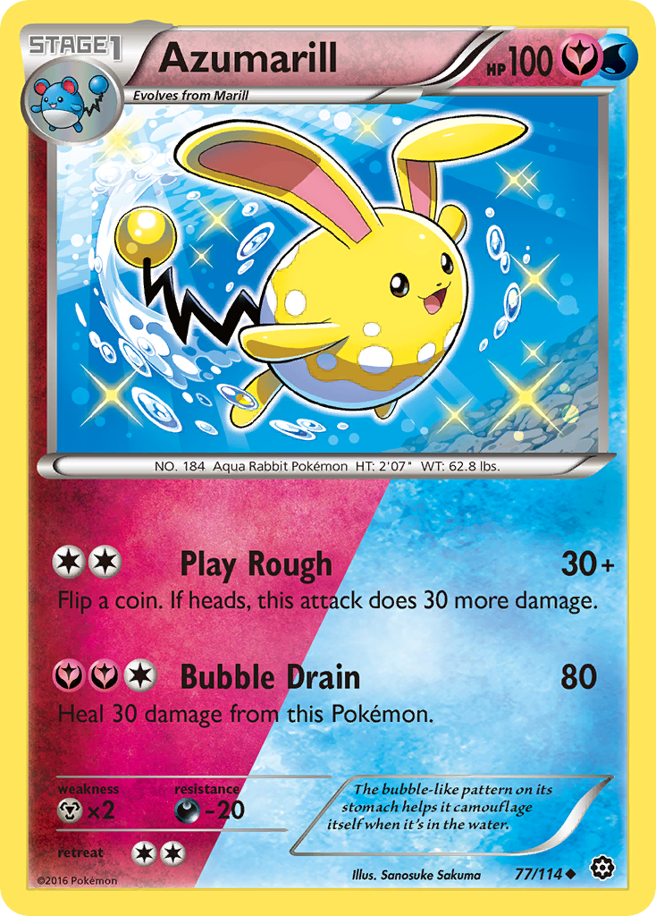Azumarill (77/114) [XY: Steam Siege] - Card Brawlers | Quebec | Canada | Yu-Gi-Oh!