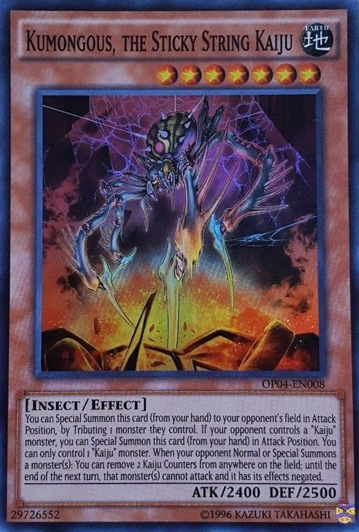 Kumongous, the Sticky String Kaiju [OP04-EN008] Super Rare - Yu-Gi-Oh! - Card Brawlers | Quebec | Canada |