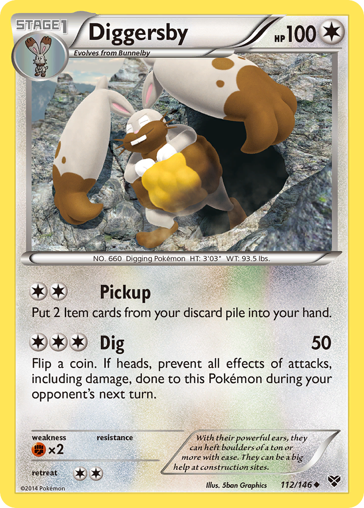 Diggersby (112/146) [XY: Base Set] - Card Brawlers | Quebec | Canada | Yu-Gi-Oh!