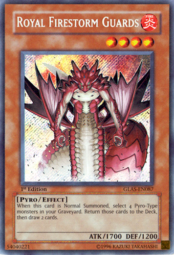 Royal Firestorm Guards [GLAS-EN087] Secret Rare - Card Brawlers | Quebec | Canada | Yu-Gi-Oh!