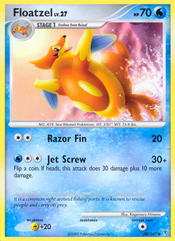 Floatzel (58/147) [Platinum: Supreme Victors] - Card Brawlers | Quebec | Canada | Yu-Gi-Oh!