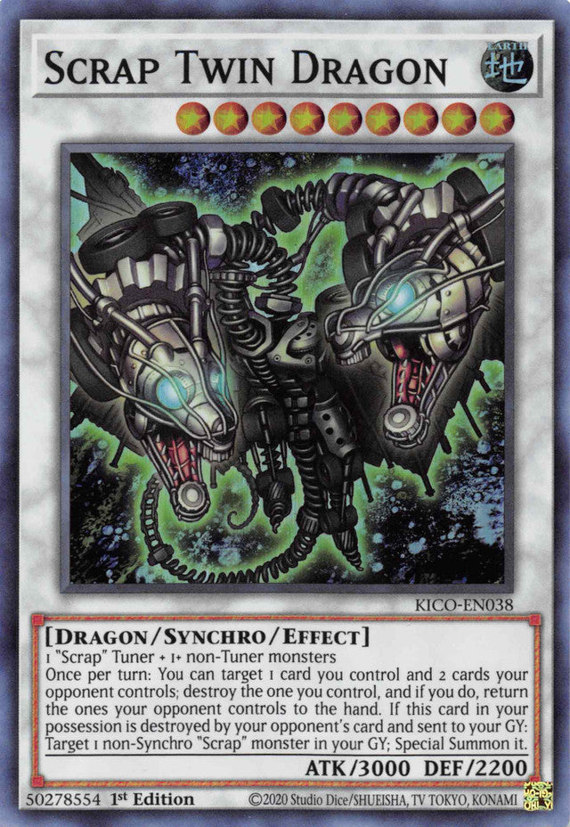 Scrap Twin Dragon [KICO-EN038] Super Rare - Card Brawlers | Quebec | Canada | Yu-Gi-Oh!