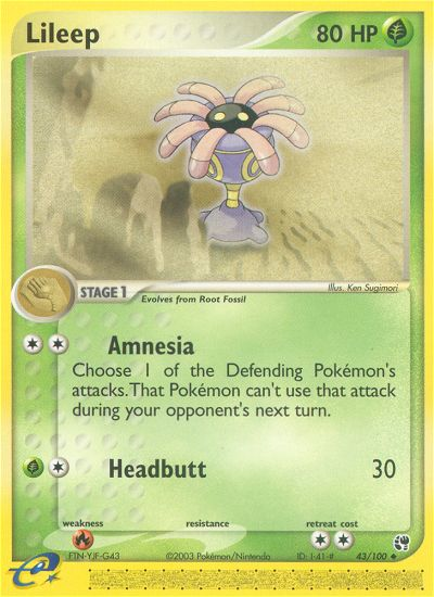 Lileep (43/100) [EX: Sandstorm] - Card Brawlers | Quebec | Canada | Yu-Gi-Oh!