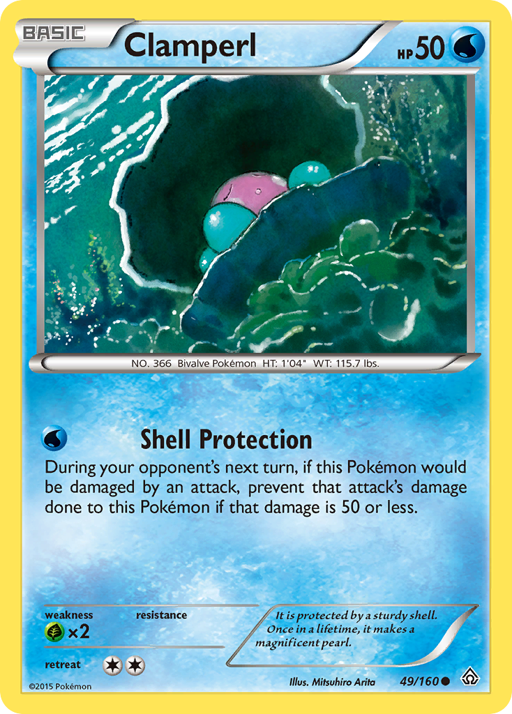 Clamperl (49/160) [XY: Primal Clash] - Card Brawlers | Quebec | Canada | Yu-Gi-Oh!