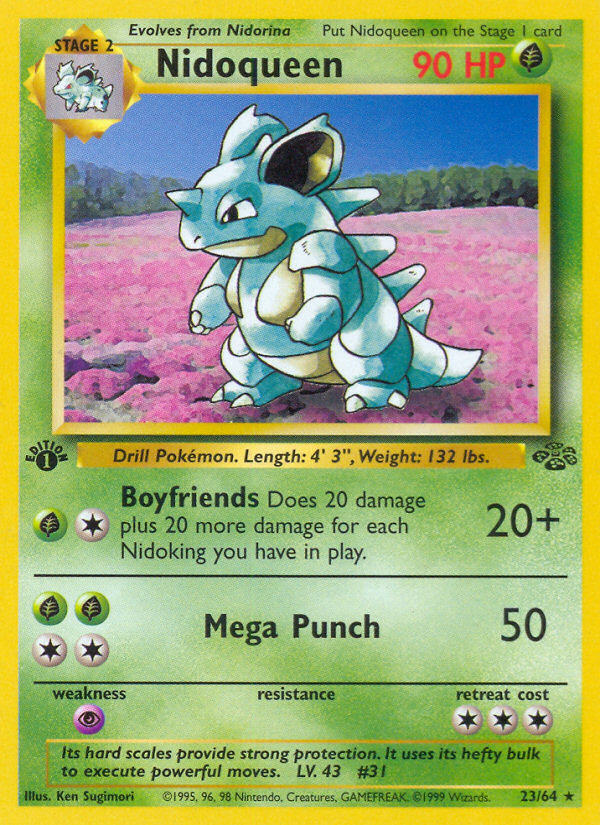 Nidoqueen (23/64) [Jungle 1st Edition] - Card Brawlers | Quebec | Canada | Yu-Gi-Oh!