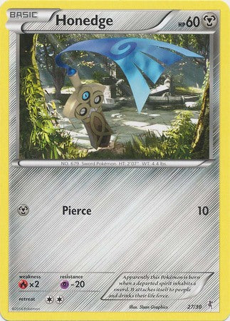 Honedge (27/30) [XY: Trainer Kit 1 - Bisharp] - Card Brawlers | Quebec | Canada | Yu-Gi-Oh!