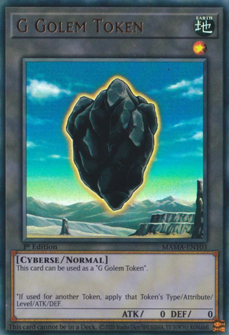 G Golem Token [MAMA-EN103] Ultra Rare - Card Brawlers | Quebec | Canada | Yu-Gi-Oh!