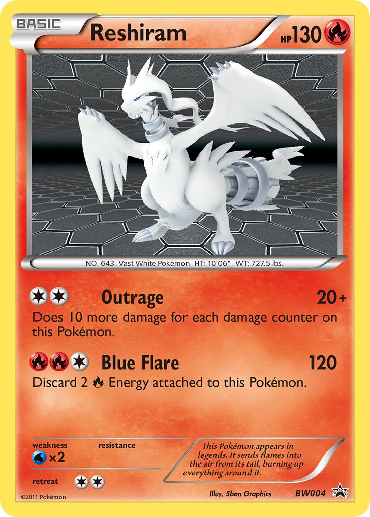 Reshiram (BW004) [Black & White: Black Star Promos] - Card Brawlers | Quebec | Canada | Yu-Gi-Oh!