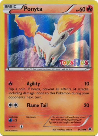 Ponyta (14/83) (Toys R Us Promo) [XY: Generations] - Card Brawlers | Quebec | Canada | Yu-Gi-Oh!