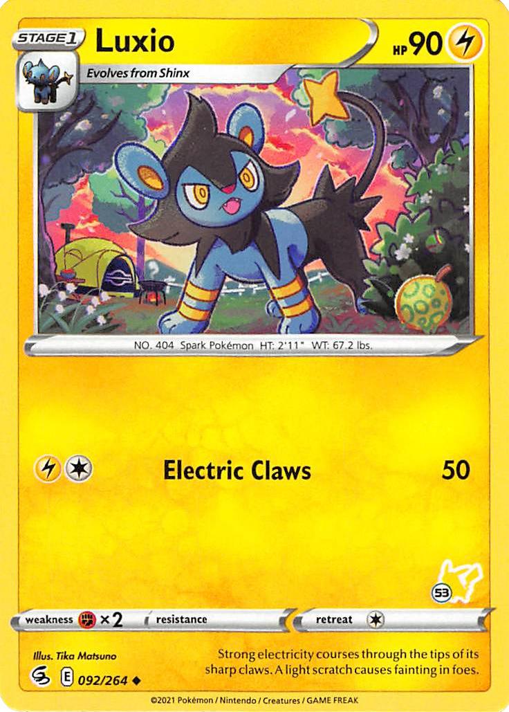 Luxio (092/264) (Pikachu Stamp #53) [Battle Academy 2022] - Card Brawlers | Quebec | Canada | Yu-Gi-Oh!