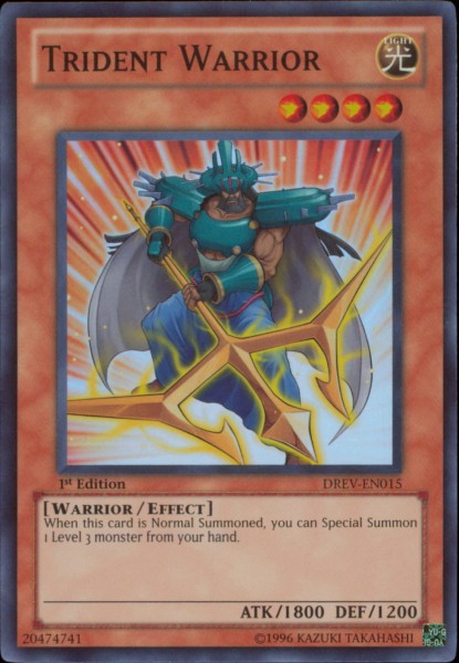 Trident Warrior [DREV-EN015] Super Rare - Yu-Gi-Oh! - Card Brawlers | Quebec | Canada |