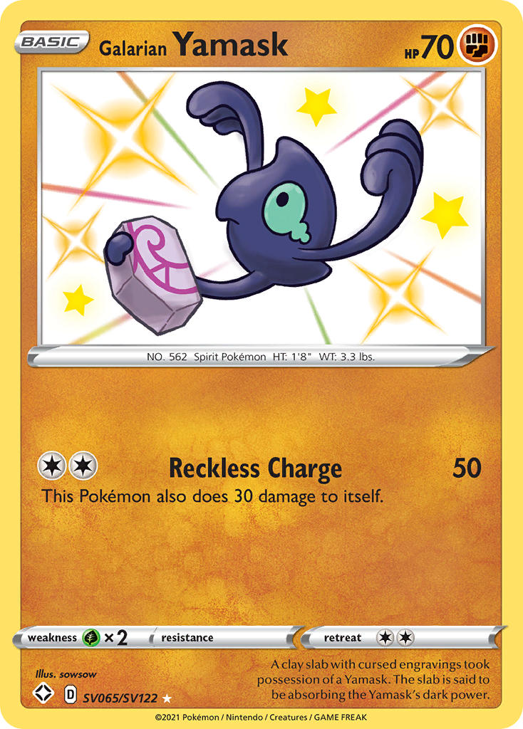 Galarian Yamask (SV065/SV122) [Sword & Shield: Shining Fates] - Card Brawlers | Quebec | Canada | Yu-Gi-Oh!