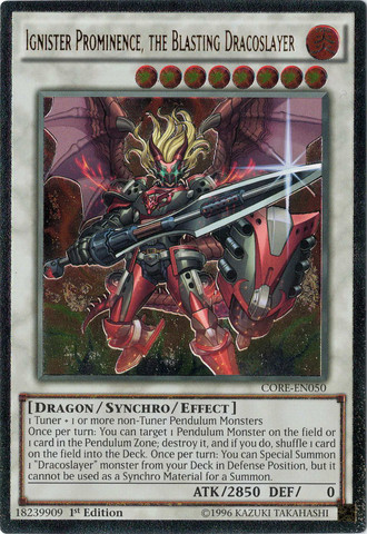 Ignister Prominence, the Blasting Dracoslayer [CORE-EN050] Ultimate Rare - Card Brawlers | Quebec | Canada | Yu-Gi-Oh!