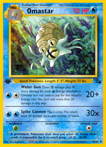 Omastar (40/62) [Fossil 1st Edition] - Card Brawlers | Quebec | Canada | Yu-Gi-Oh!