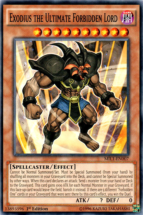 Exodius the Ultimate Forbidden Lord [MIL1-EN007] Common - Yu-Gi-Oh! - Card Brawlers | Quebec | Canada |