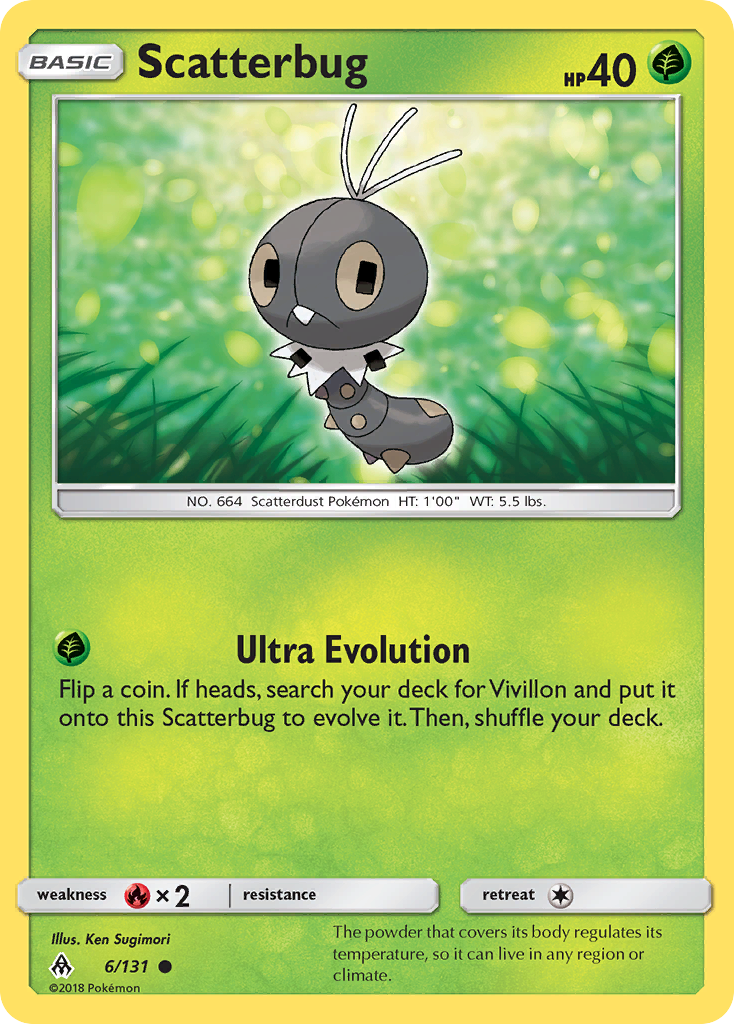 Scatterbug (6/131) [Sun & Moon: Forbidden Light] - Card Brawlers | Quebec | Canada | Yu-Gi-Oh!