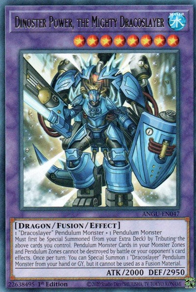 Dinoster Power, the Mighty Dracoslayer (Rare) [ANGU-EN047] Rare - Card Brawlers | Quebec | Canada | Yu-Gi-Oh!