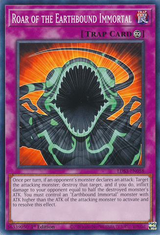 Roar of the Earthbound Immortal [LDS3-EN058] Common - Card Brawlers | Quebec | Canada | Yu-Gi-Oh!