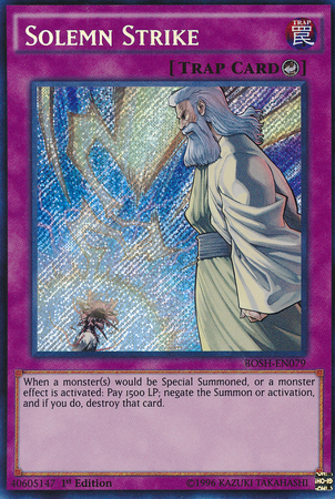 Solemn Strike [BOSH-EN079] Secret Rare - Card Brawlers | Quebec | Canada | Yu-Gi-Oh!