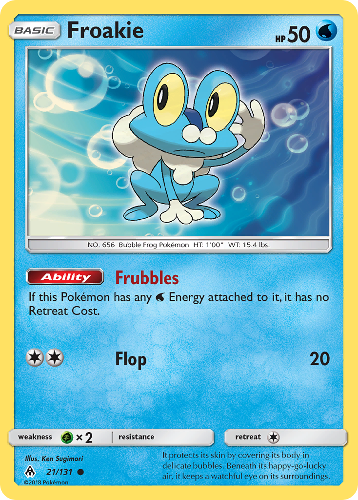 Froakie (21/131) [Sun & Moon: Forbidden Light] - Card Brawlers | Quebec | Canada | Yu-Gi-Oh!