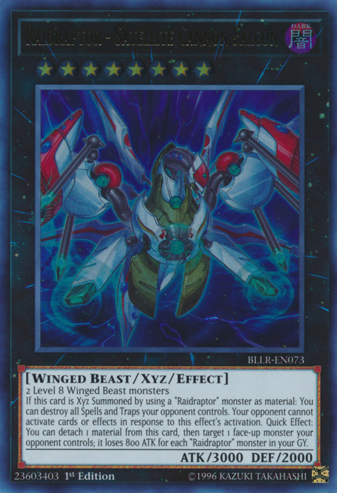 Raidraptor - Satellite Cannon Falcon [BLLR-EN073] Ultra Rare - Yu-Gi-Oh! - Card Brawlers | Quebec | Canada |