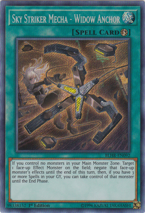 Sky Striker Mecha - Widow Anchor [BLHR-EN092] Secret Rare - Card Brawlers | Quebec | Canada | Yu-Gi-Oh!