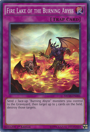 Fire Lake of the Burning Abyss [NECH-EN086] Super Rare - Card Brawlers | Quebec | Canada | Yu-Gi-Oh!