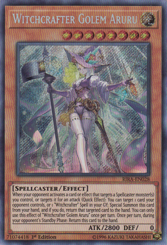 Witchcrafter Golem Aruru [RIRA-EN028] Secret Rare - Card Brawlers | Quebec | Canada | Yu-Gi-Oh!