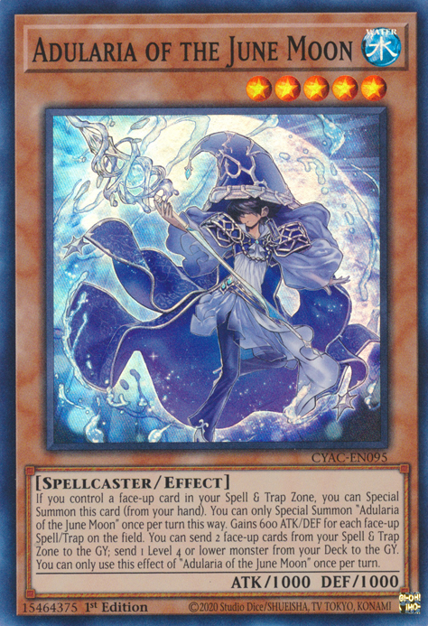 Adularia of the June Moon [CYAC-EN095] Super Rare - Card Brawlers | Quebec | Canada | Yu-Gi-Oh!