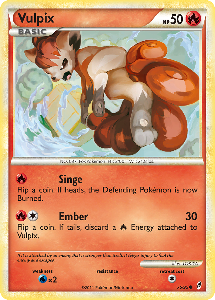 Vulpix (75/95) [HeartGold & SoulSilver: Call of Legends] - Card Brawlers | Quebec | Canada | Yu-Gi-Oh!