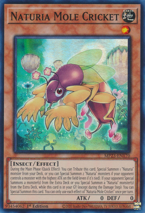 Naturia Mole Cricket [MP23-EN170] Super Rare - Card Brawlers | Quebec | Canada | Yu-Gi-Oh!