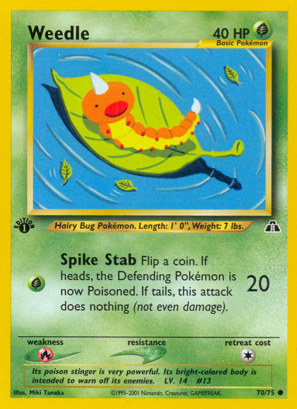 Weedle (70/75) [Neo Discovery 1st Edition] - Card Brawlers | Quebec | Canada | Yu-Gi-Oh!