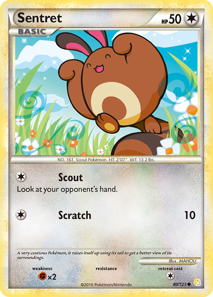 Sentret (80/123) [HeartGold & SoulSilver: Base Set] - Card Brawlers | Quebec | Canada | Yu-Gi-Oh!