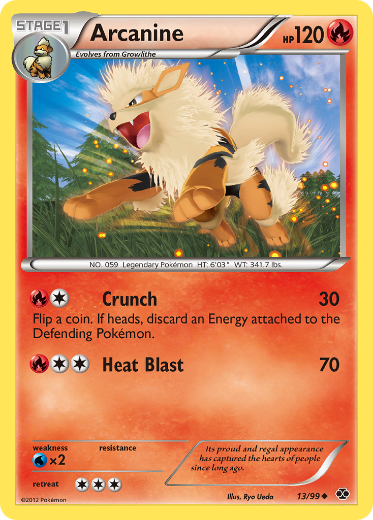 Arcanine (13/99) [Black & White: Next Destinies] - Card Brawlers | Quebec | Canada | Yu-Gi-Oh!